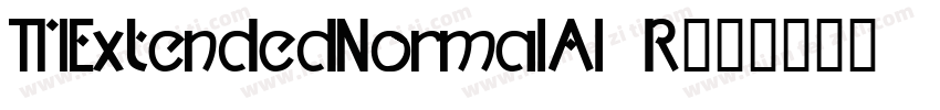 TMExtendedNormalAl R字体转换